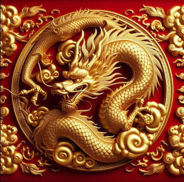 Goldener Drache